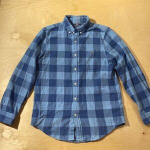 Vineyard Vines Blue Casual Button Down Flannel Slim Fit Tucker Shirt Medium NK